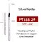 ZY TANG Silver Variety Bristle Travel Collapsible Mini Watercolor Brush Round, Flat Sliver Handle Vegan Brush Artists Gifts